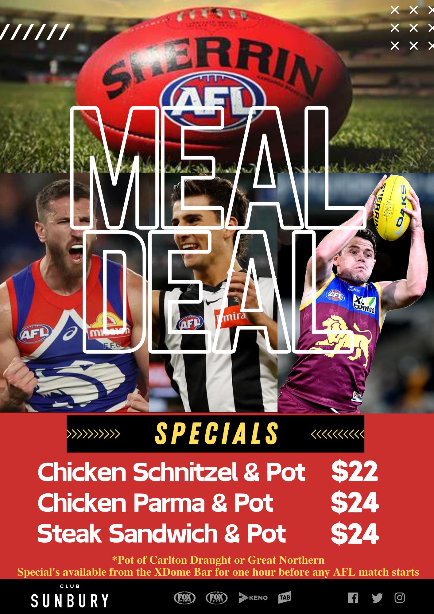 AFL Concourse Meal Deal